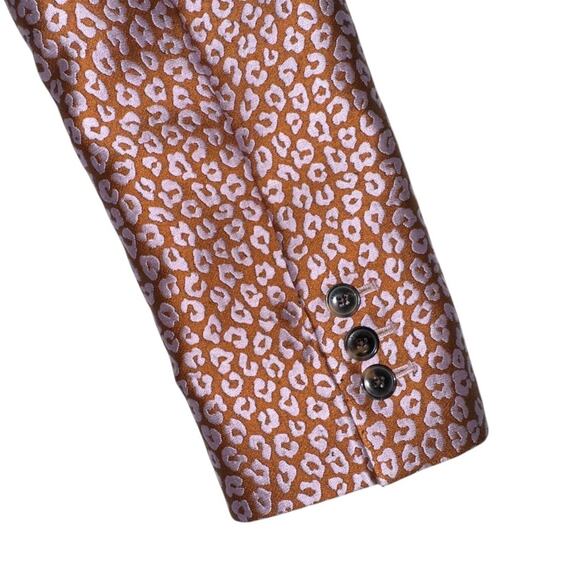 Kate Spade Flora Leopard Jacquard Blazer and Pants Suit Set Size 4 - Picture 5 of 16